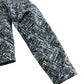 River Island UK6 Women's Cropped Jacket Black White Pattern Long Sleeve