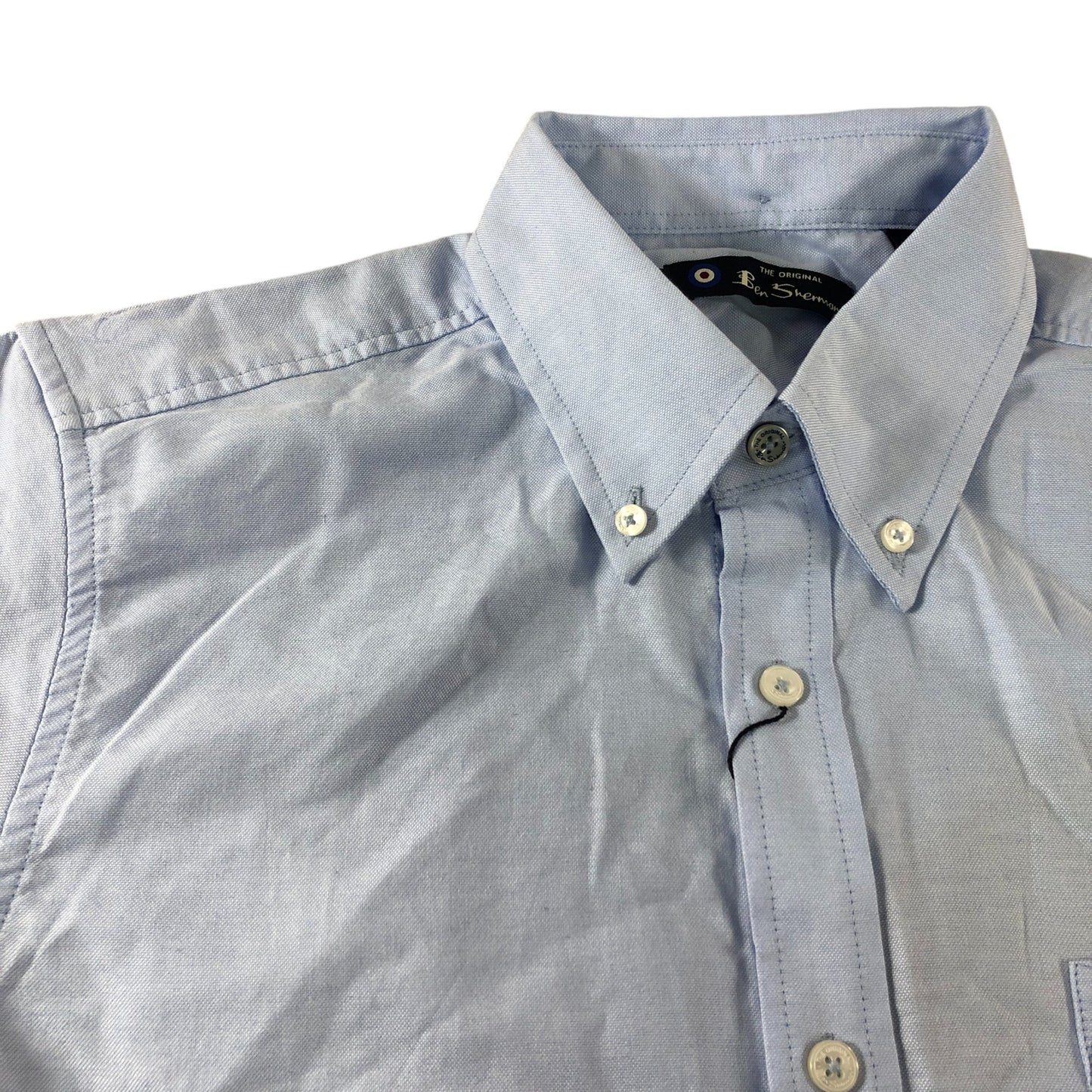 Ben Sherman Sky Blue Short Sleeve Shirt Size M