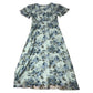 Crew Clothing Henley Royal Regatta Floral Dress Size 6 Short Sleeve Soft Green