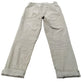 Branded Slim Fit Trousers UK12 Women's Beige Cotton Blend Zipper Detail