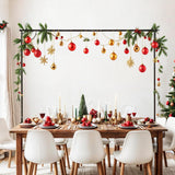 GOKOMAX Decorative Black Hanging Rod For Table 250cm Multi Purpose Banner Rod