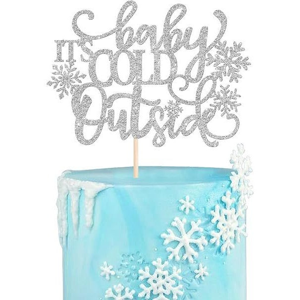 Baby It's Cold Outside Christmas Cake Topper
