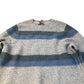Striped Knit Sweater Unisex Warm Lightweight Multi Colour XXL