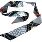 Scarleton Handbag With Scarf Detail Women's Stylish Colour Block Design