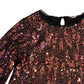 Girls Glitter Sequin Top Size 9 Years Long Sleeve Party Wear