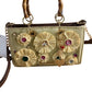 River Island Beige Raffia Gem Flower Tote Bag