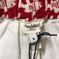 River Island Studios Floral Print Shorts Women's Casual Red White 8