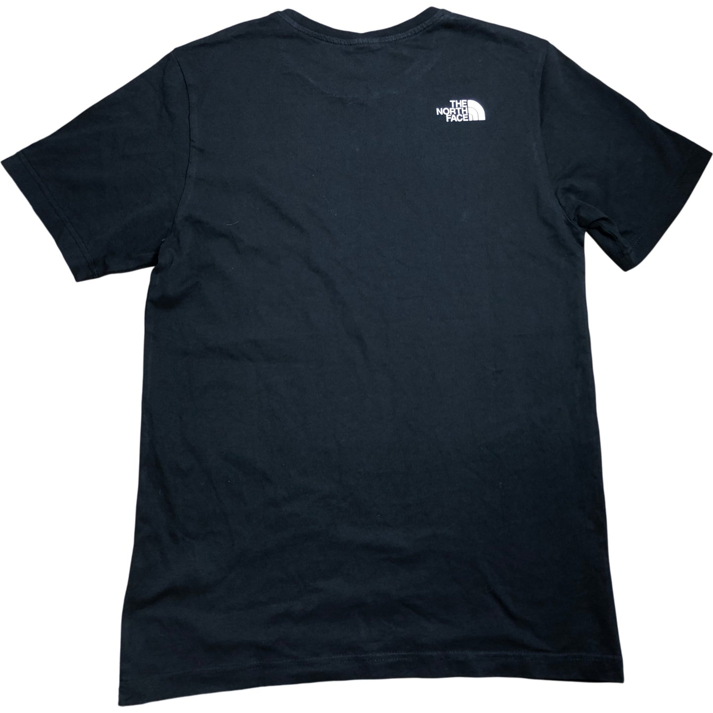 The North Face Men's T-Shirt Size Small Black Graphic Logo Cotton Short Sleeve