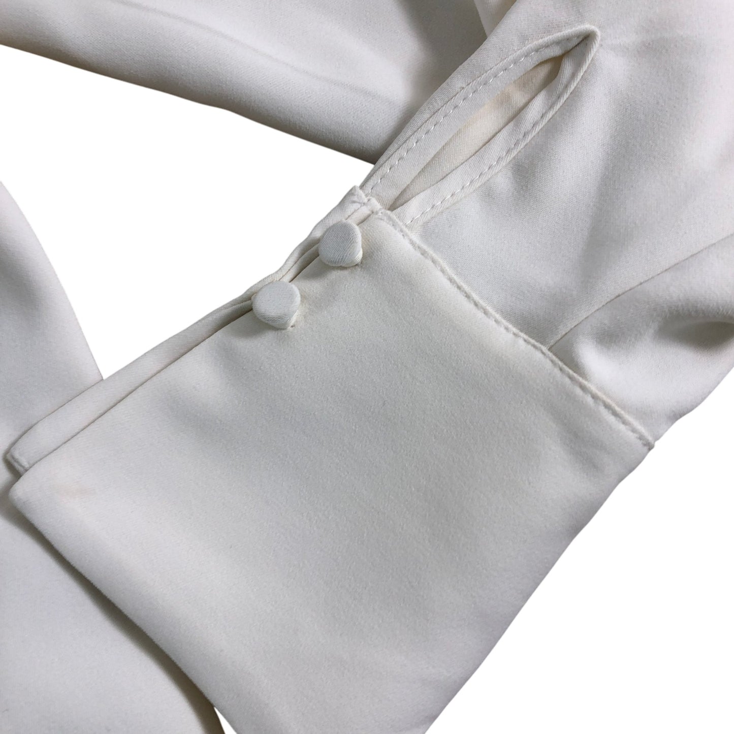 River Island Women's Elegant White Blouse UK 6 Embroidered Floral Detail Top