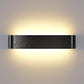 OOWOLF 16" Indoor Led Wall Light 12W 1200 Lumen Black Light Fixture