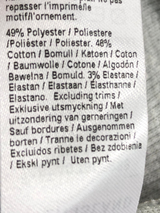 River Island Studios S Grey Marl Women's Short Sleeve Top with Bow Design