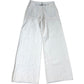Zara Wide Leg Jeans UK 8 Tall Women's High Waisted Cotton Pale Blue