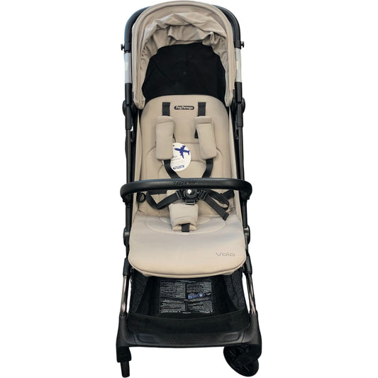 Peg Perego Volo Lightweight Compact Stroller Beige Hand Luggage Size