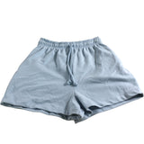 River Island Drawstring Shorts UK XS Women's Light Blue