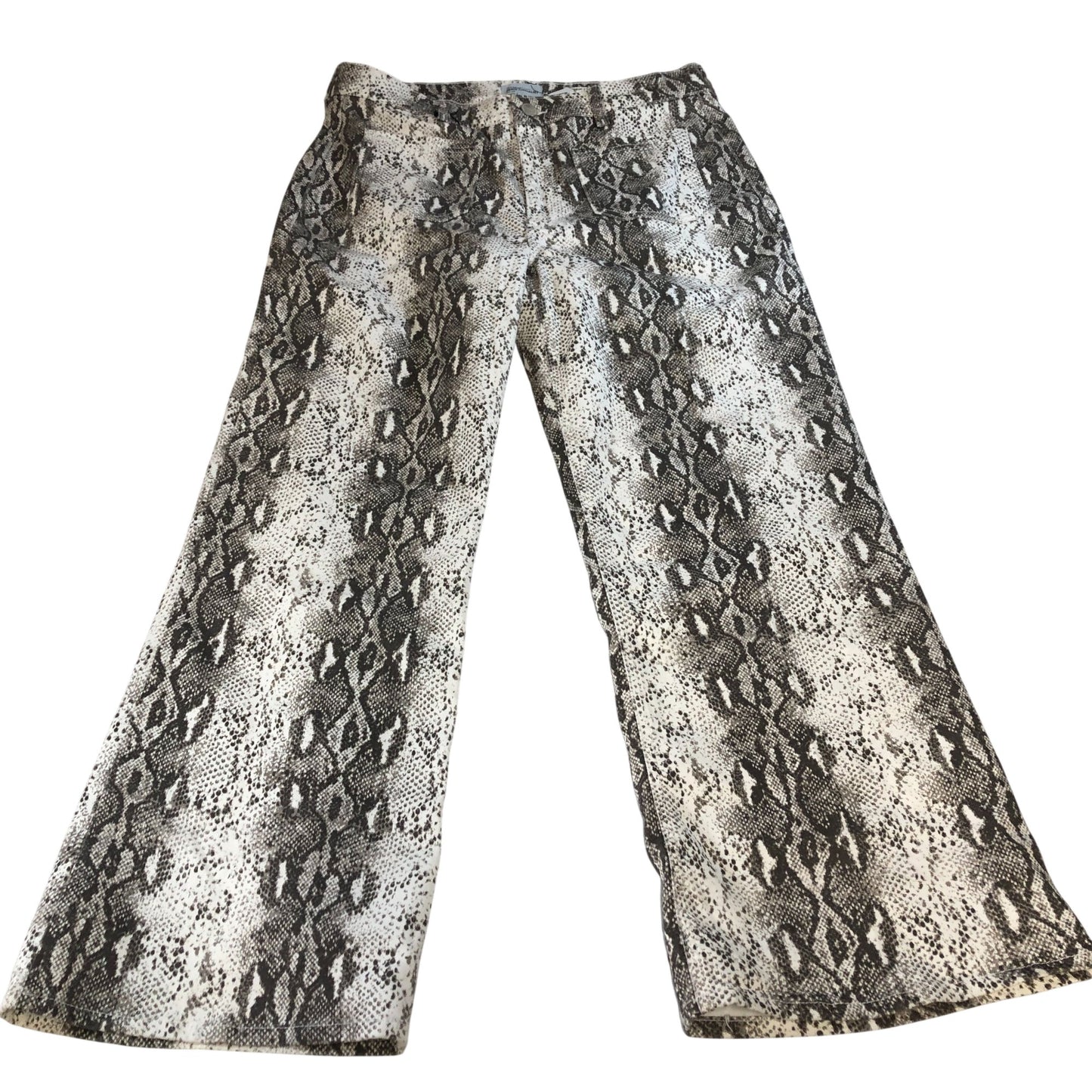 River Island Snake Print Trousers Women's Casual Wide Leg Style UK16