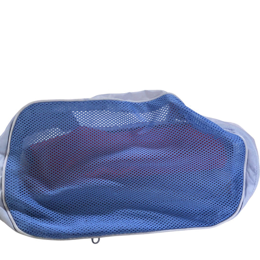 Cosmetic Toiletry Bag Reusable Travel Pouch Zip Closure Waterproof Blue Red
