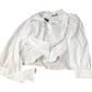 Baukjen Cotton Blouse UK14 Women's White Long Sleeve Organic Casual