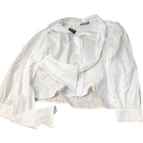 Baukjen Cotton Blouse UK14 Women's White Long Sleeve Organic Casual
