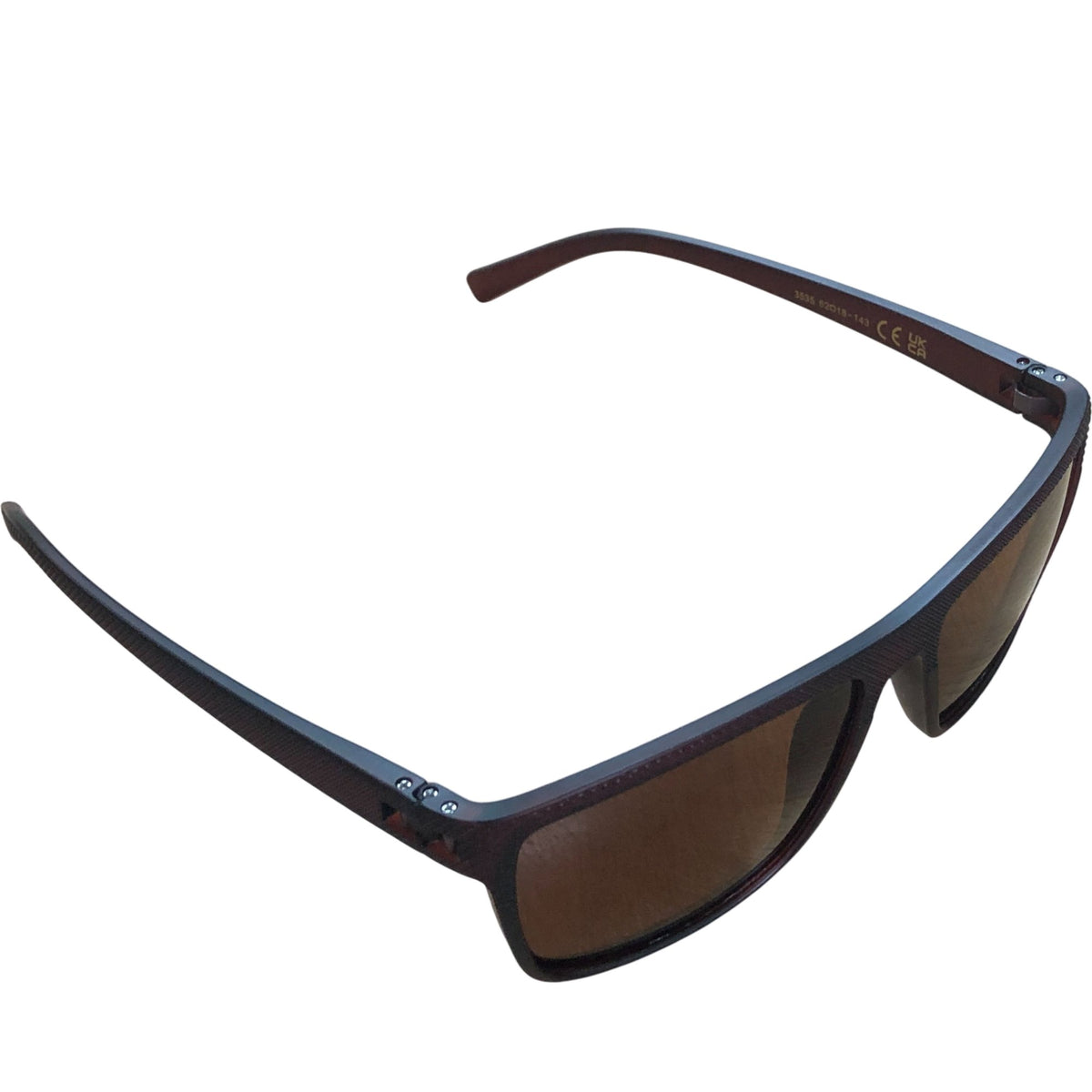 Tianyesy Sunglasses 3535 6281B 143 Unisex Brown Polarized UV Protection