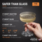 KSESTOR Champagne Tower Glasses Set of 20 Clear Plastic Coupe Glasses