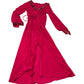 Roman Red Long Sleeve Sequin Dress Size 14 Women's Elegant Evening Wear