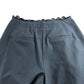 Wide Leg Trousers UK10 Women's Black High Waist Lace Trim