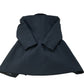 River Island Double Breasted Blazer Jacket UK12 Women's Black Satin Lapel Smart
