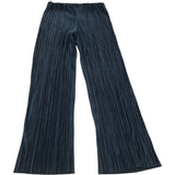 River Island Pleated Trousers Women's Black Wide Leg Style Polyester