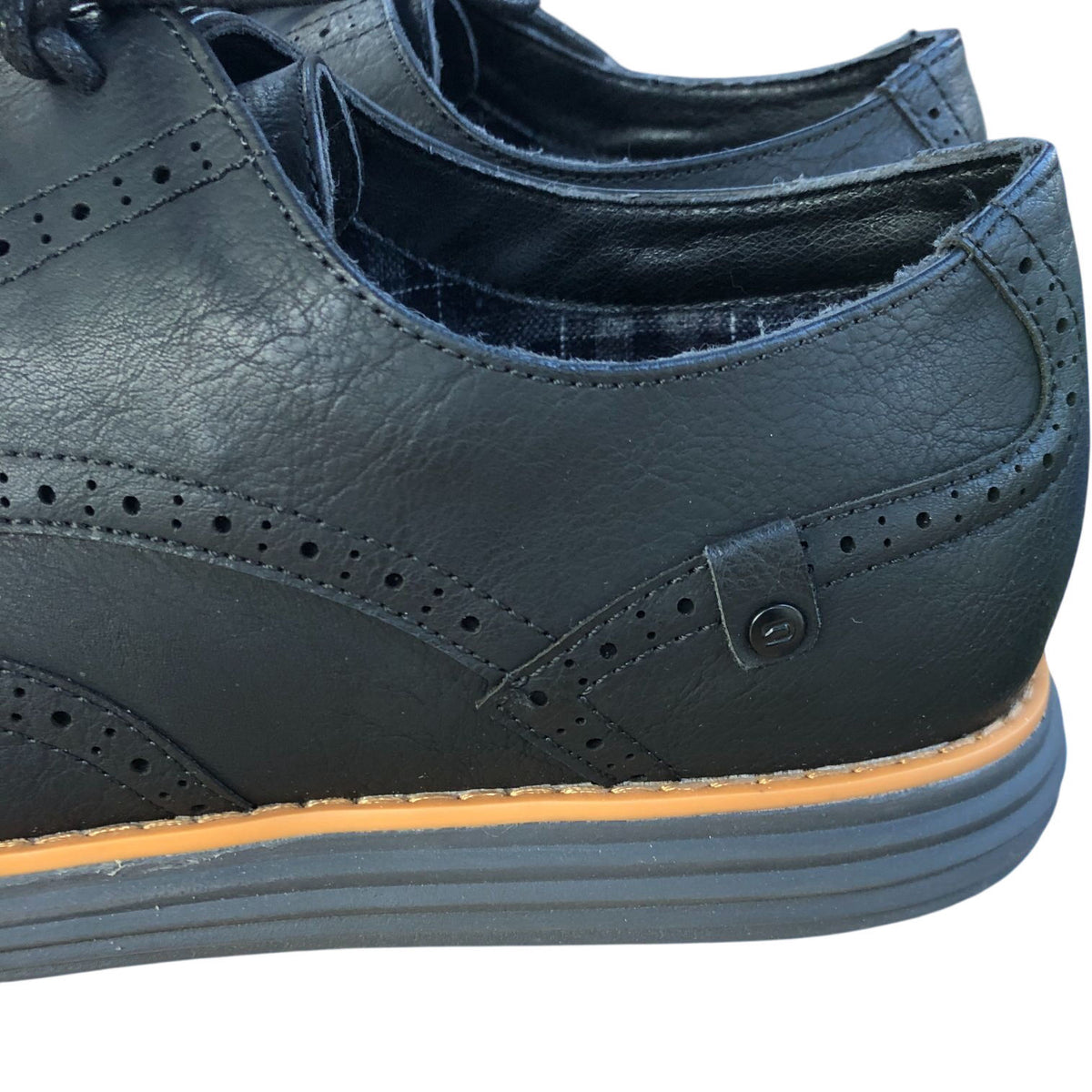 Deakins Karl Brogue Black Leather Formal Shoes Men's Size 12