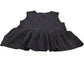 H&M Women's UK14 Black Peplum Top Sleeveless Cotton Blend Casual Fashion