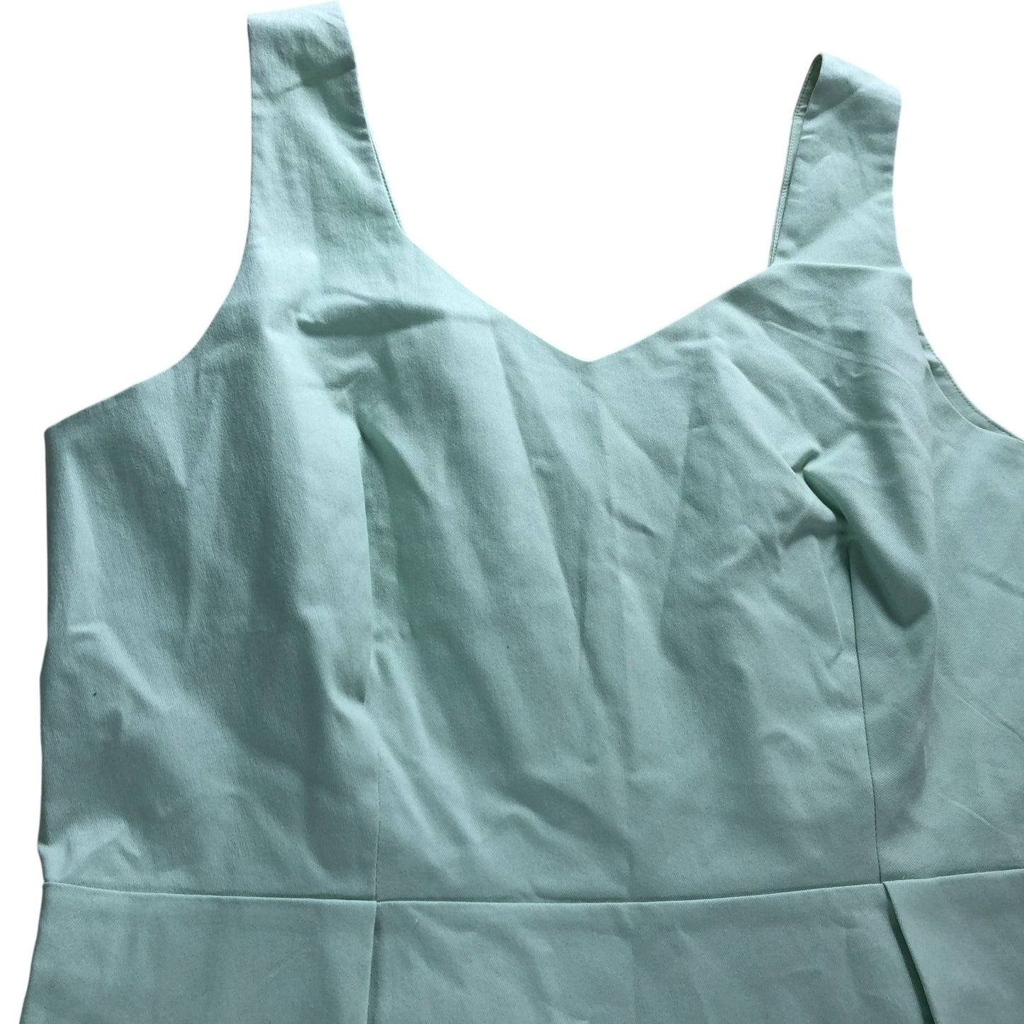 Mint Green Structured Sleeveless Mini Dress Size 18