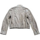 Suede Cropped Pilot Bomber Jacket - Size XS