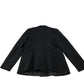 River Island Women's Black Blazer Tailored Satin Lapel Smart Jacket UK16