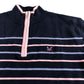 Crew Clothing Company Zip Neck Sweater UK10 Women's Striped Knit Top