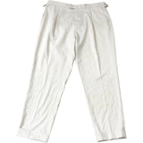 Men's Beige Tailored Fit Formal Style Trousers with Cuffs 36"