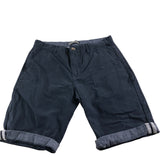 Fluid Chino Shorts Men's Navy Blue Casual Cotton Summer Wear Medium