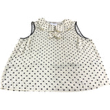 Love & Roses Polka Dot Blouse UK18 Women's Cream with Bow Detail