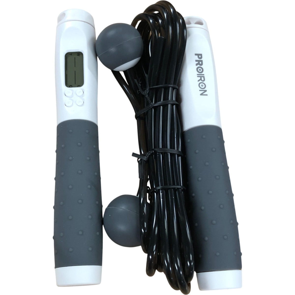 PROIRON Digital Skipping Rope with Counter Adjustable Fitness Gear Grey - 2 PACK