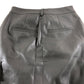 River Island Grey Leather Effect Skirt UK8 Women's Pockets