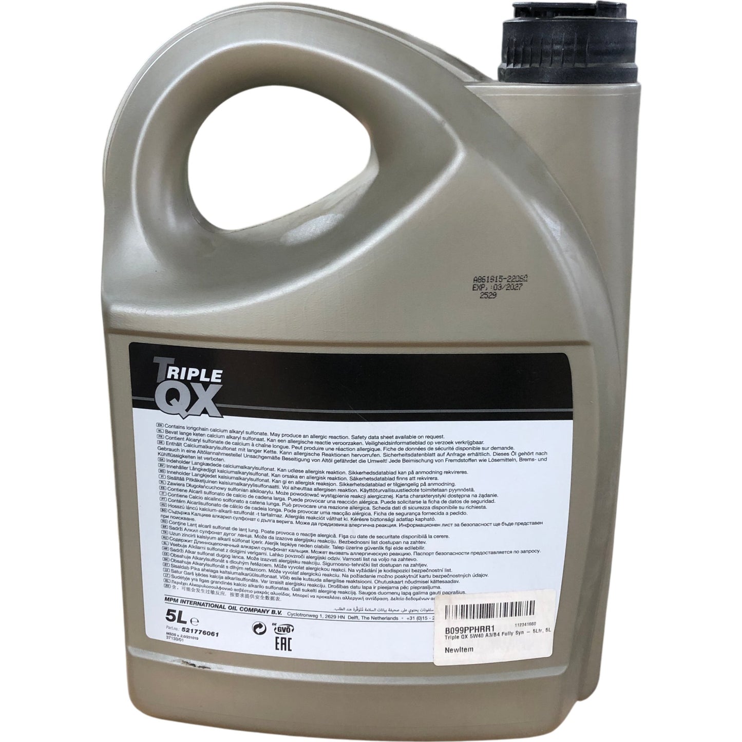 Triple QX 5W30 Synthetic Motor Oil C3 5 Litre Engine Oil For Petrol Diesel Cars