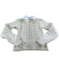 River Island Women's Cable Knit Sweater UK XS Cream Long Sleeve Bow Detail