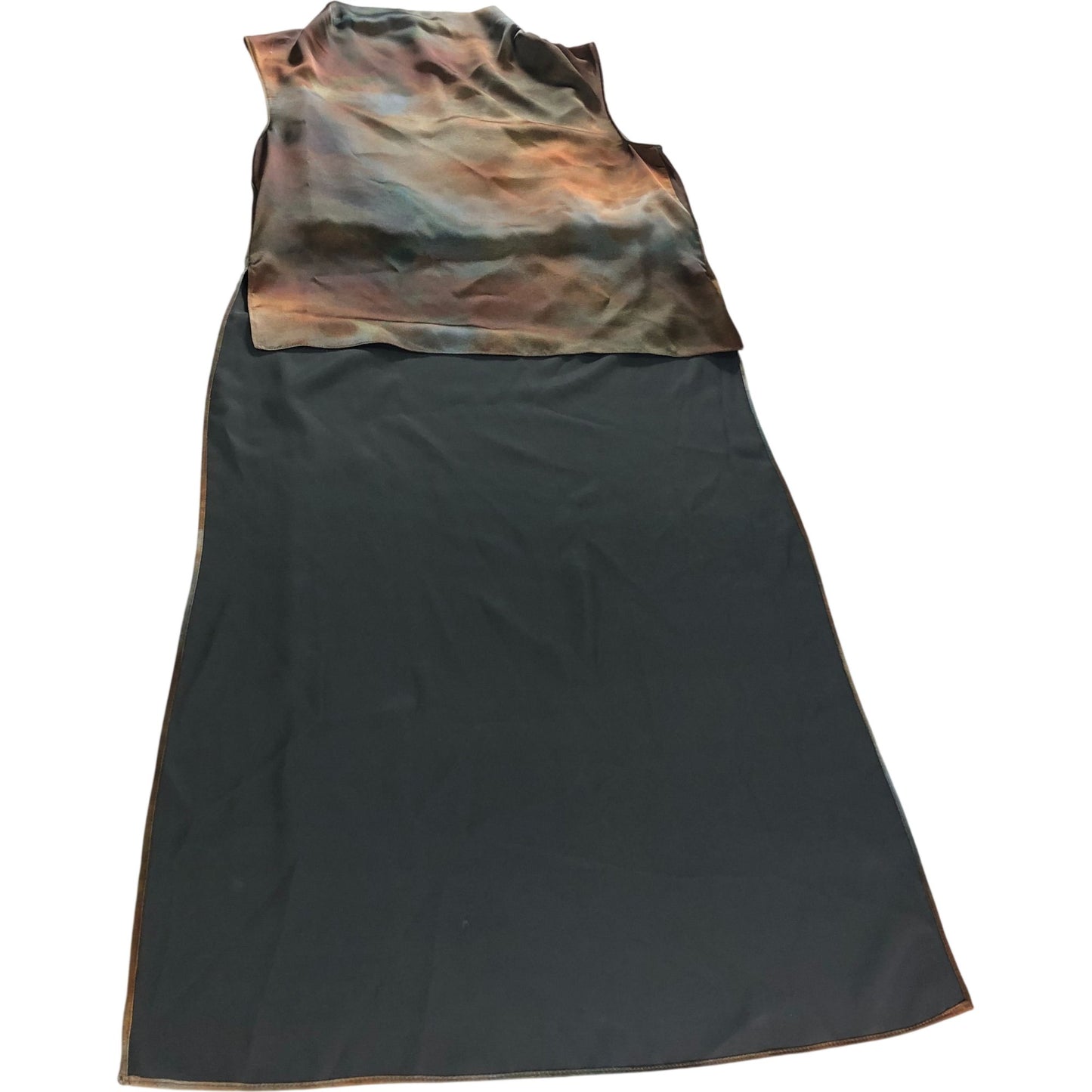 River Island Women's Tunic Dress UK M Brown Sleeveless