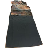 River Island Women's Tunic Dress UK M Brown Sleeveless