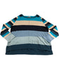 Urban Colourblock Jumper UK20 Women's Teal Multi Striped Sweater