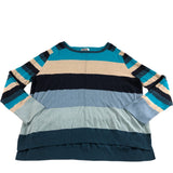 Urban Colourblock Jumper UK20 Women's Teal Multi Striped Sweater