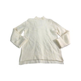 River Island Women's XS Cream Textured Knit Jumper Sweater High Neck