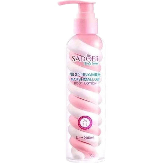 SADOER Nicotinamide Marshmallow Body Lotion 200ml Hydrating Skin Care Product