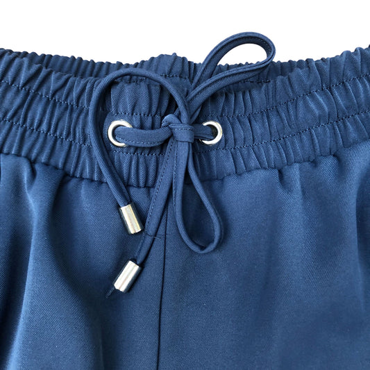 River Island Wide Leg Trousers UK8 Women's Navy Comfortable Polyester Casual