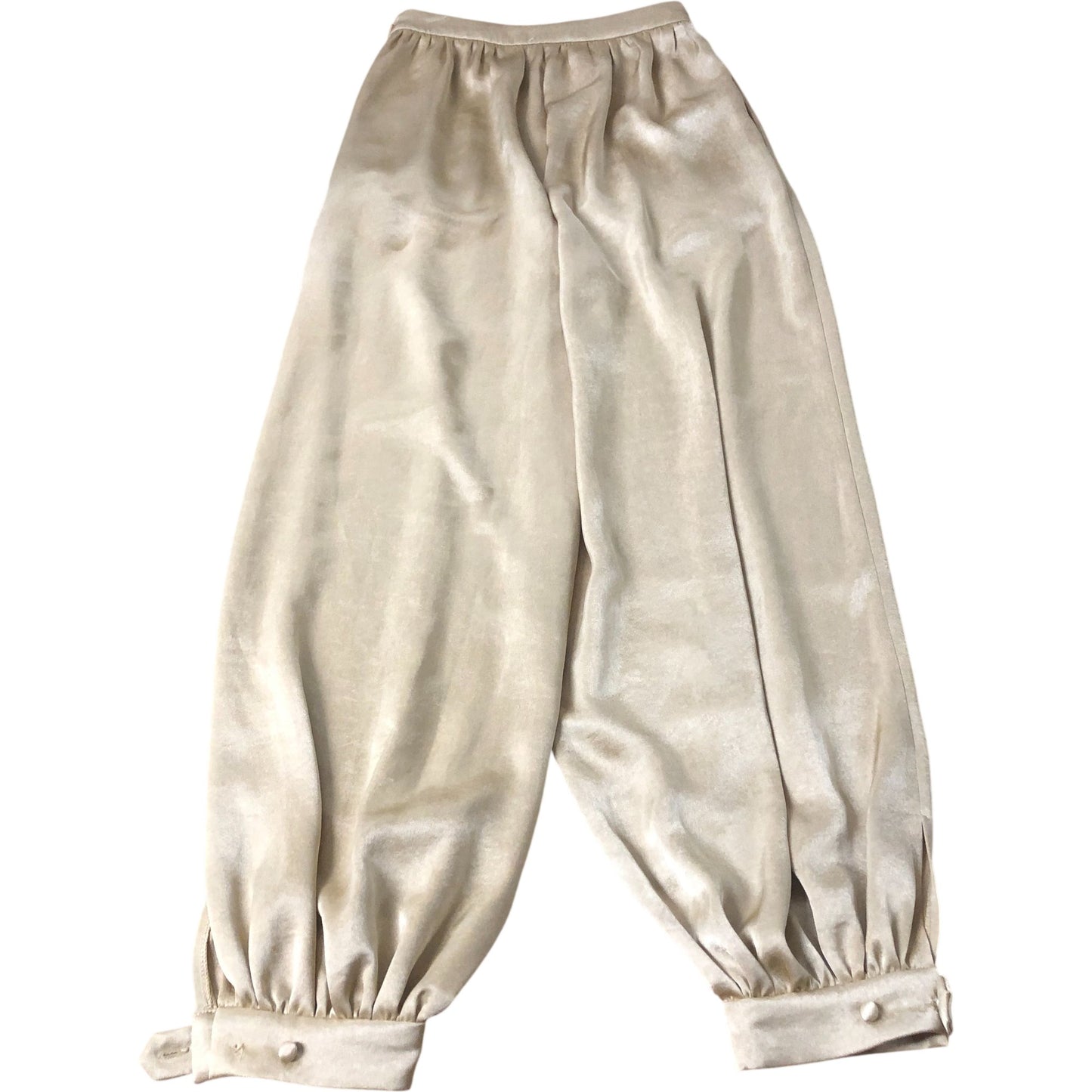 Wide Leg Trousers Women's Gold Velvet Soft Feel UK6 Regular