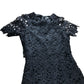 Forecast Lace Dress Size 8 Women's Black Short Sleeve Elegant Style